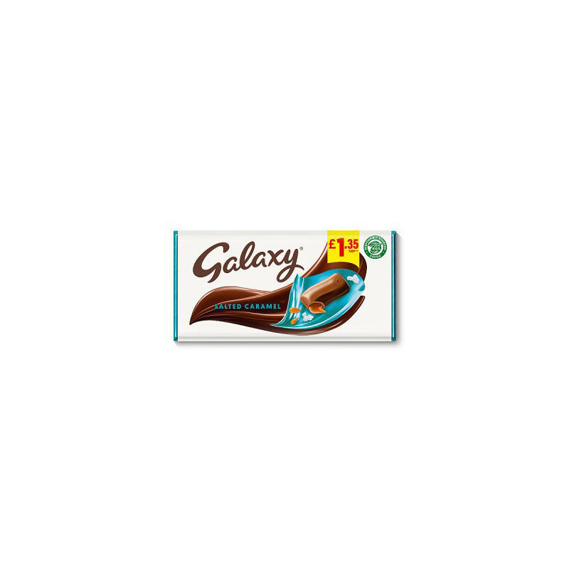 Mars Galaxy Salted Caramel 135G Pm £1.35 - Case Qty - 24