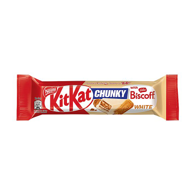 Nestle Kit Kat Chunky White Biscoff - Case Qty - 24