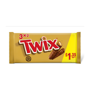 Twix Snacksize 3Pk Pm £1.35 – Case Qty – 24