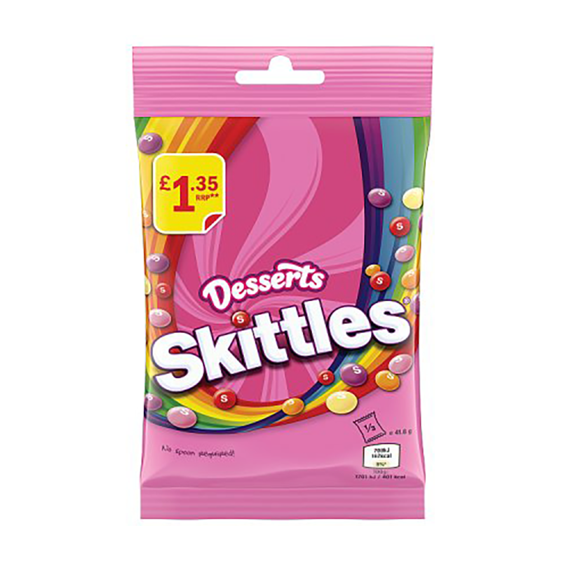 Skittles Desserts 125G Pm £1.35 - Case Qty - 12