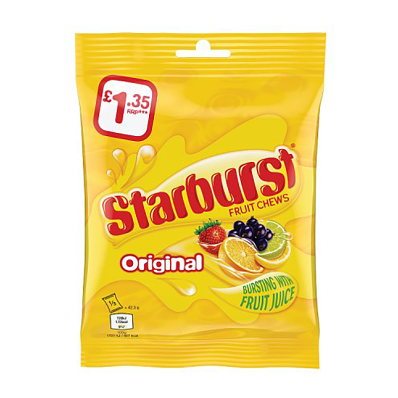 Starburst Original 127G Pm £1.35 - Case Qty - 12