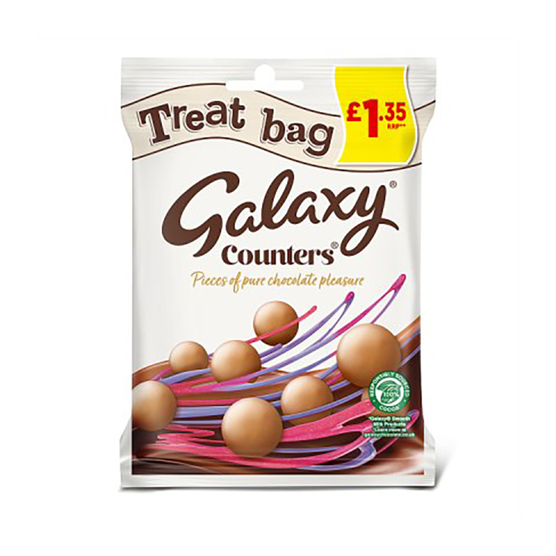 Galaxy Counters Treat Bag 78G £1.35 - Case Qty - 20