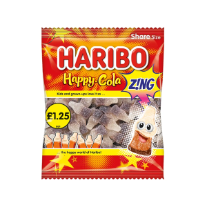 Haribo Happy Cola Zing Pmp £1.25 – Case Qty – 12