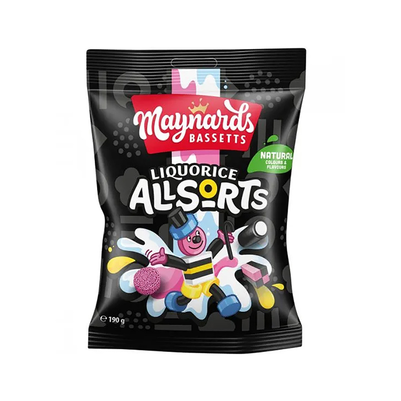 Trebor Liquorice Allsorts Bag 130G - Case Qty - 10