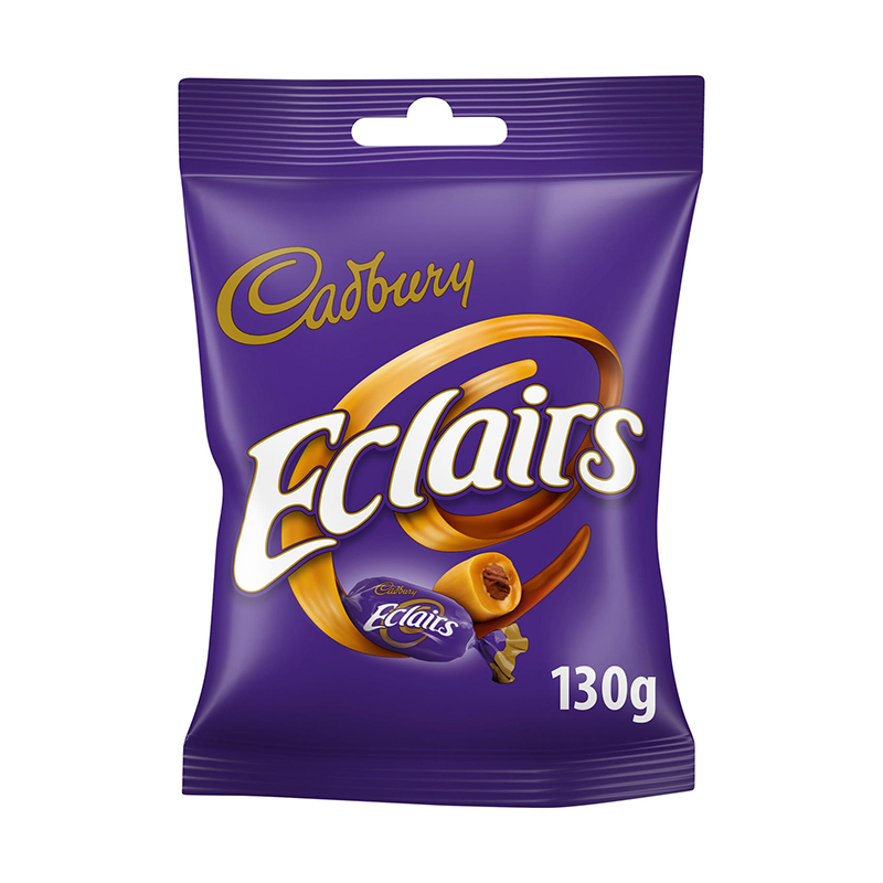 Cadburys Choc Eclairs Bag 130G £1.35 - Case Qty - 12