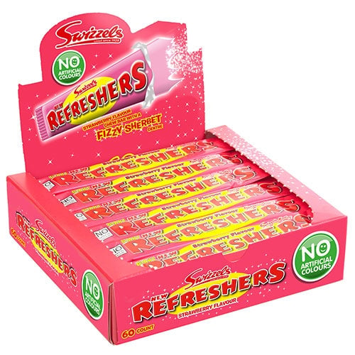 Swizzels Refresher Bar Strawberry 20P - Case Qty - 60