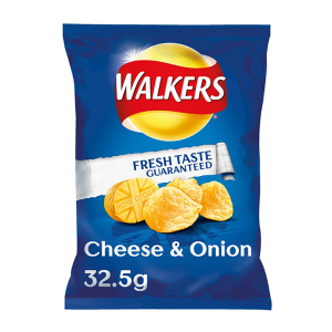 Walkers Cheese & Onion 32.5G – Case Qty – 32