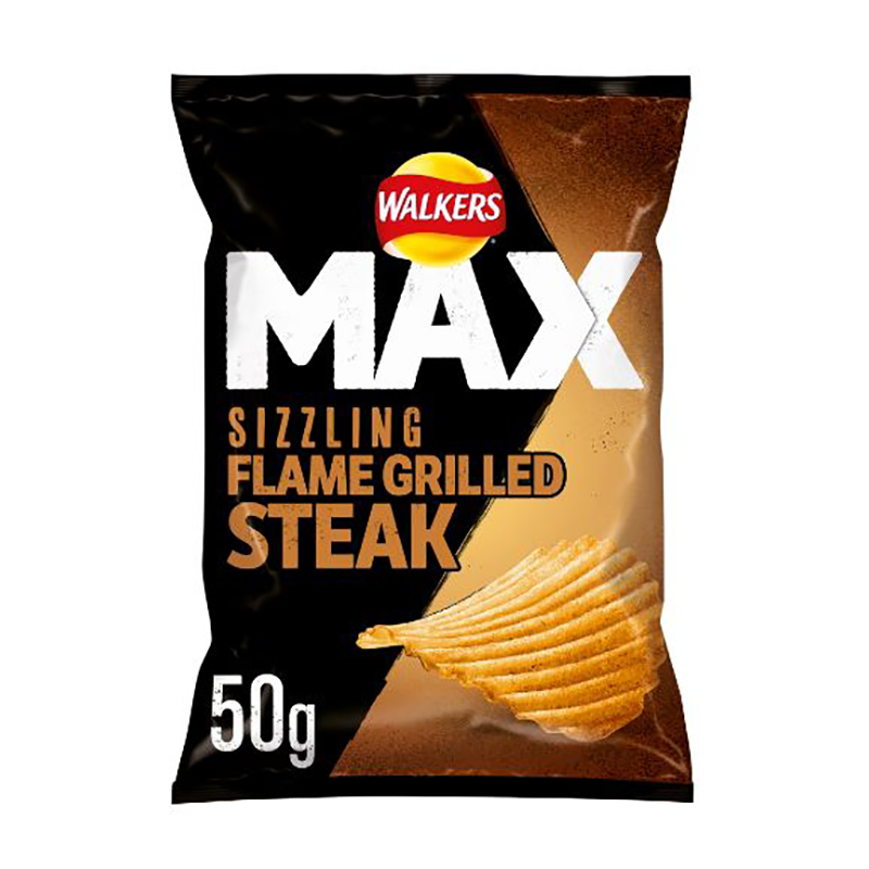 Walkers Max Steak 50G - Case Qty - 24