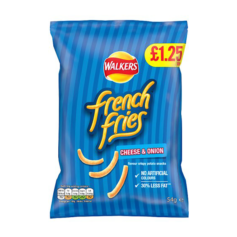 French Fries Cheese & Onion Pm 1.25 - Case Qty - 18