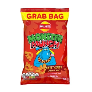 Monster Munch Flamin’ Hot Grab Bag 40G – Case Qty – 35