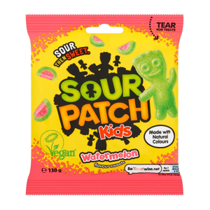 Sour Patch Kids Watermelon 130G Bag – Case Qty – 10