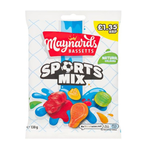 Maynard Sports Mix 130G Pm £1.35 – Case Qty – 10