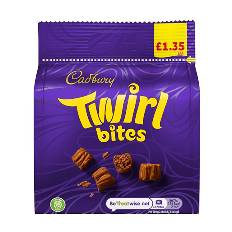 Cadburys Twirl Bites £1.35 - Case Qty - 10