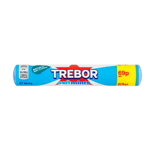 Trebor Softmints Spearmint Roll Pm 69P – Case Qty – 40