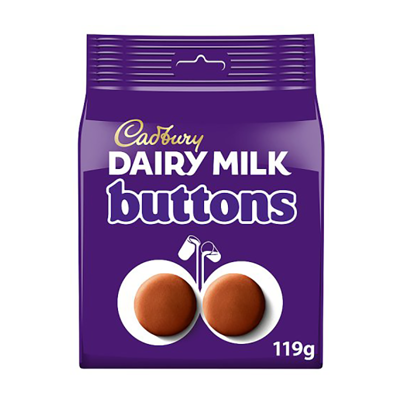 Cadburys Giant Buttons 85G - Case Qty - 10