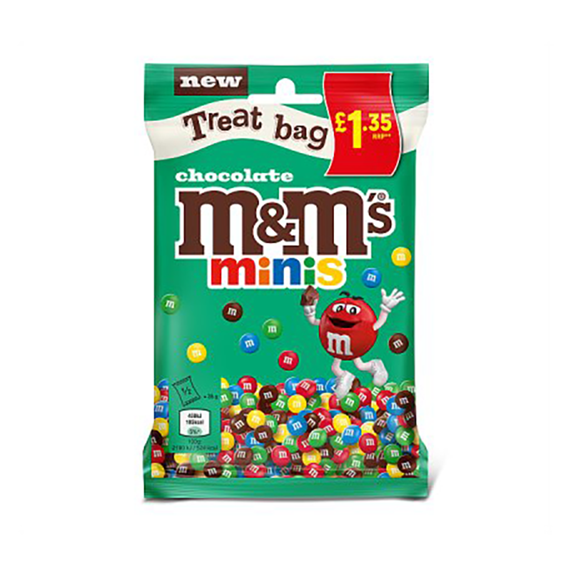 M&M'S Minis Treat Bag 70G £1.35 - Case Qty - 16