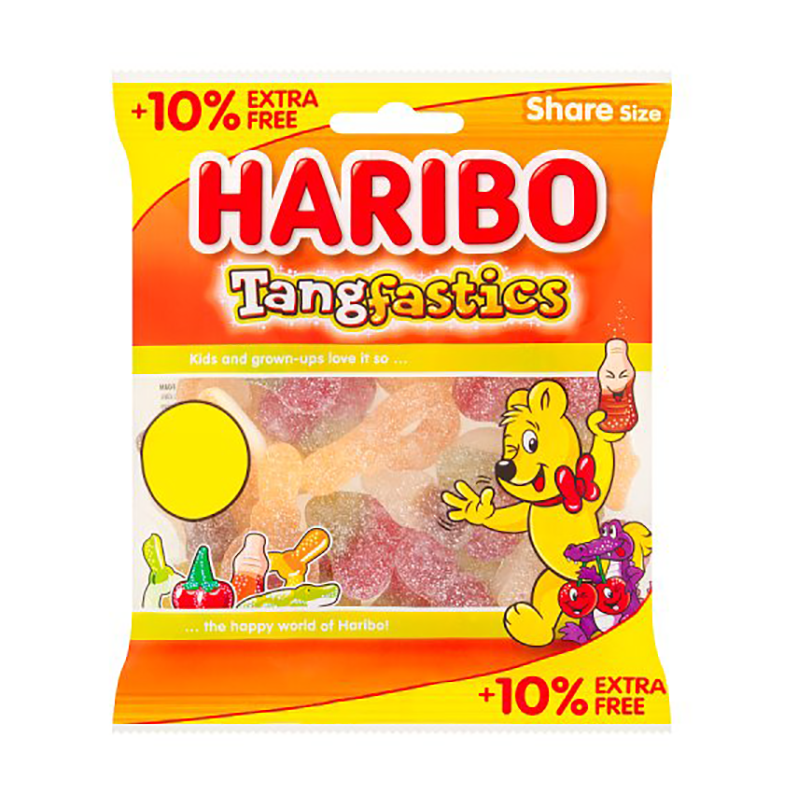 Haribo Tangfastics Pmp £1.25 10% Extra - Case Qty - 12