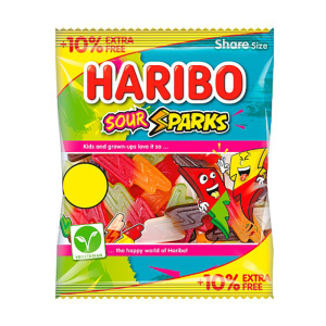 Haribo Sour Sparks Pmp £1.25 10% Extra – Case Qty – 12