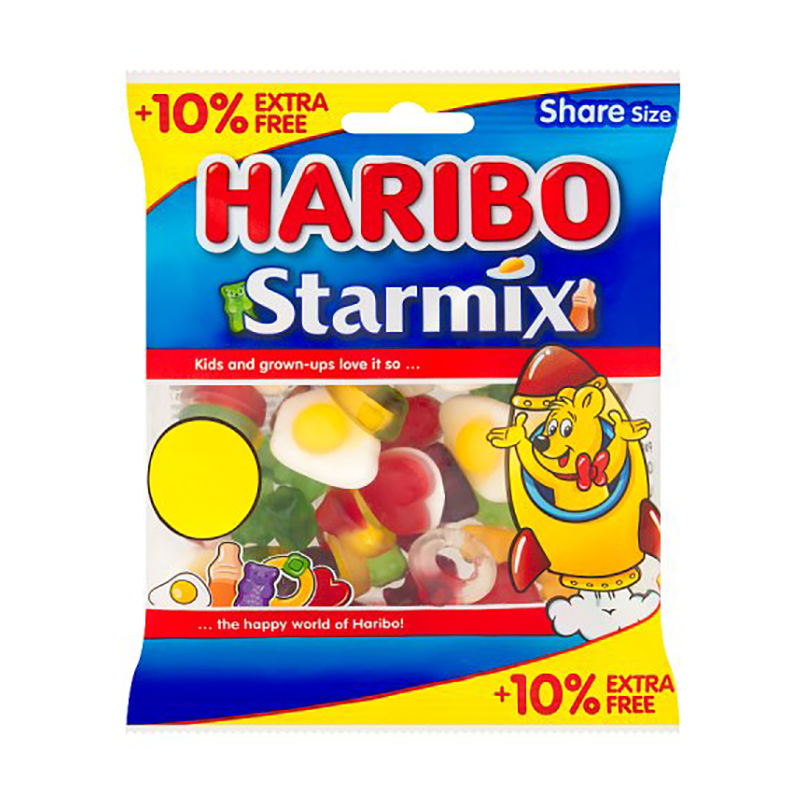 Haribo Starmix Pmp £1.25 10% Extra - Case Qty - 12