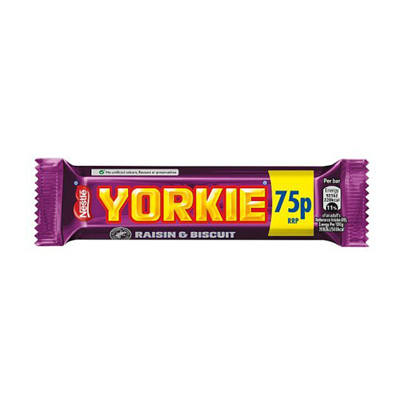 Yorkie Raisin & Biscuit Pm 75P - Case Qty - 24