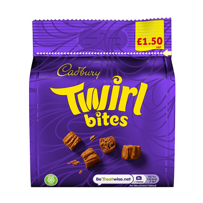 Cadburys Twirl Bites £1.50 - Case Qty - 10