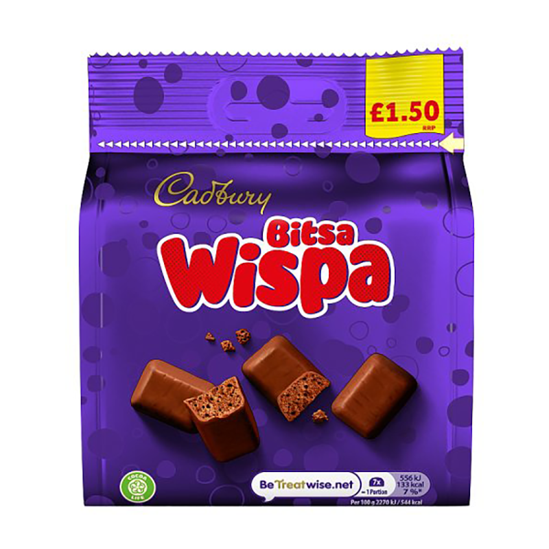 Cadburys Bitsa Wispa £1.50 - Case Qty - 10