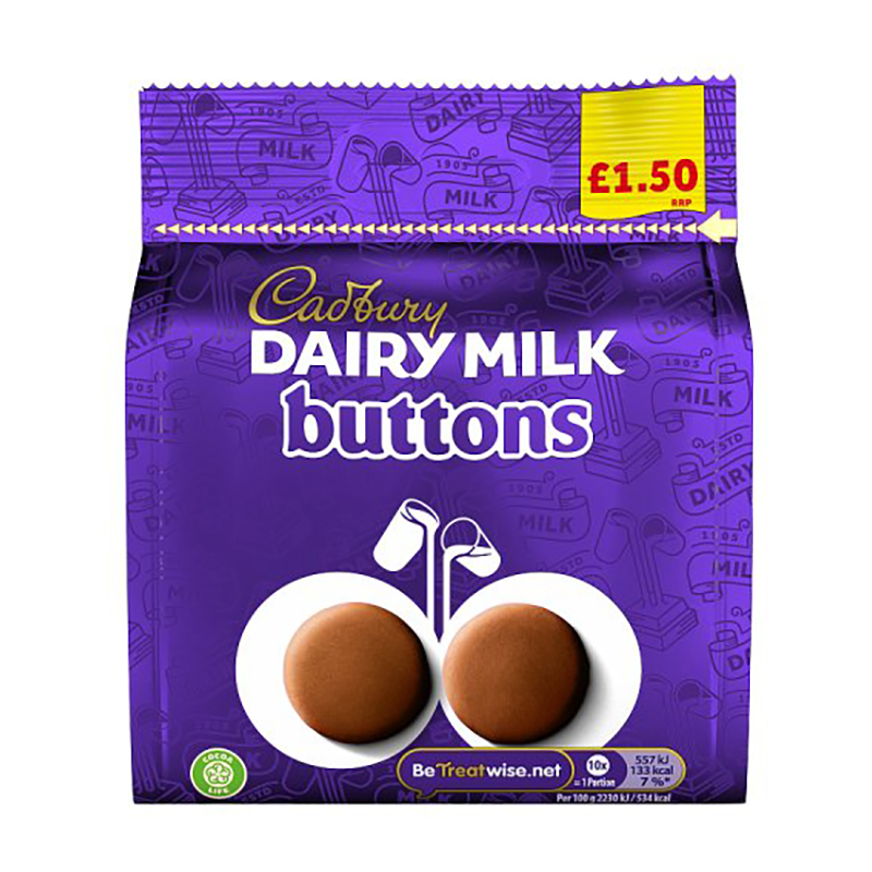 Cadburys Giant Buttons £1.50 - Case Qty - 10