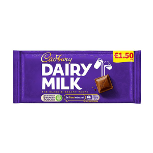 Cadburys Dairy Milk Pmp £1.50 – Case Qty – 22