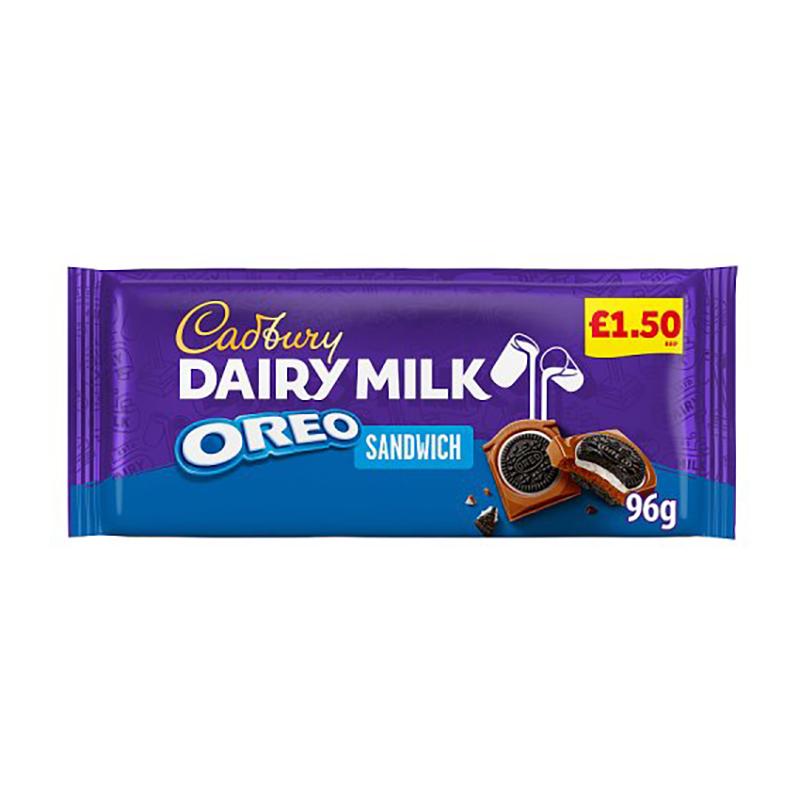 Cadburys Dair Milk Oreo Sandwich Pmp £1.50 - Case Qty - 15