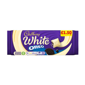 Cadburys Dairy Milk White Oreo Pmp £1.50 – Case Qty – 17