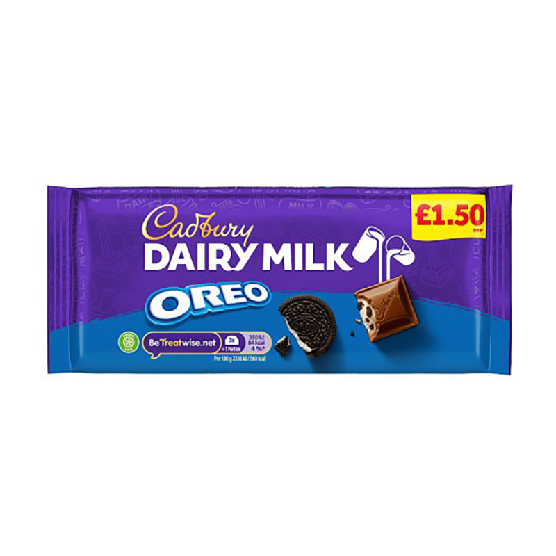 Cadburys Dairy Milk Oreo Pmp £1.50 - Case Qty - 17