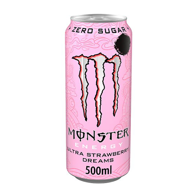 Monster Strawberry Dreams 500Ml Pmp £1.65 - Case Qty - 12