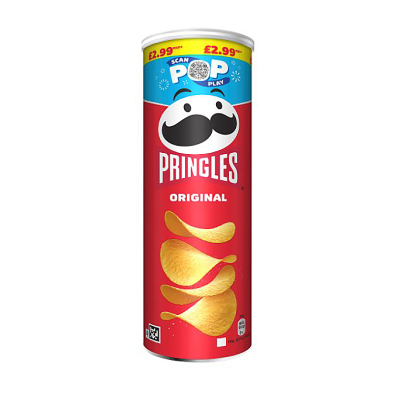 Pringles Original 165G 2.99 - Case Qty - 6