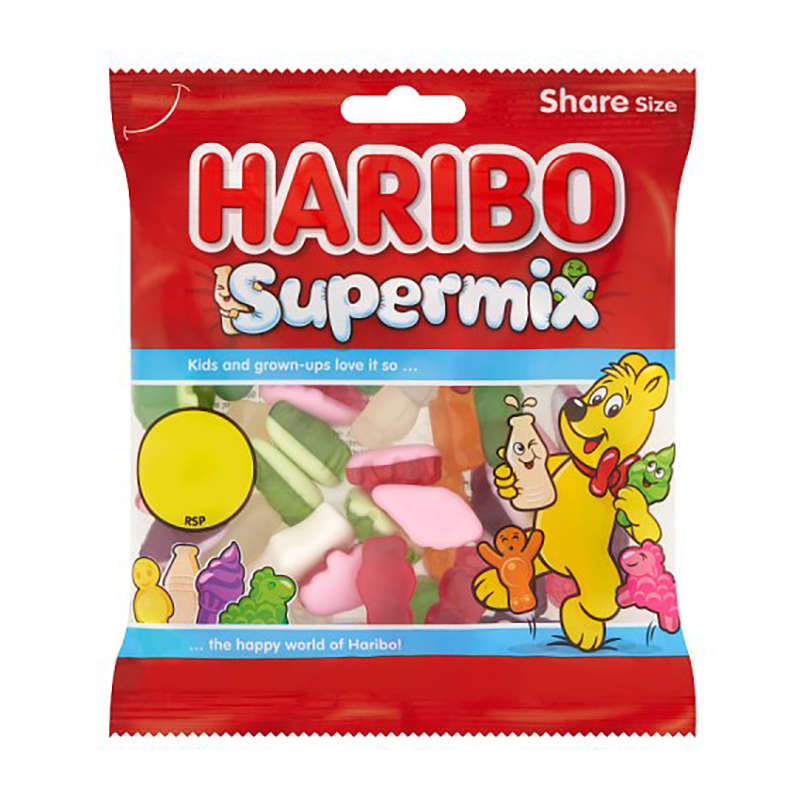 Haribo Supermix Pmp £1.25 10% Extra - Case Qty - 12