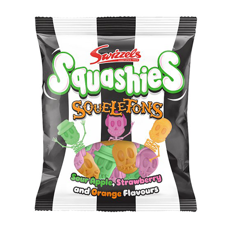 Squashies Squeletons 120G - Case Qty - 12