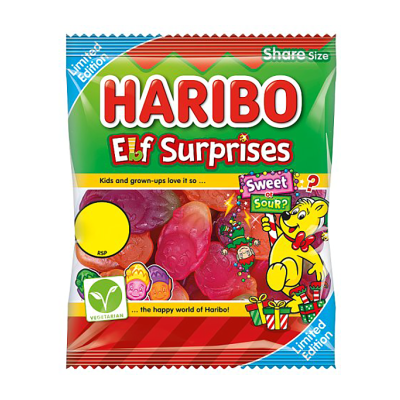 Haribo Elf Surprises Pmp £1.25 - Case Qty - 12