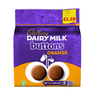 Cadbury Orange Buttons £1.50 – Case Qty – 10