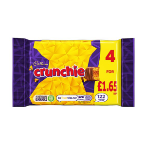 Cadbury Crunchie 4Pk Pm £1.65 – Case Qty – 10