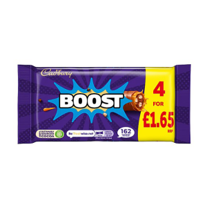 Cadbury Boost 4Pk Pm £1.65 – Case Qty – 12