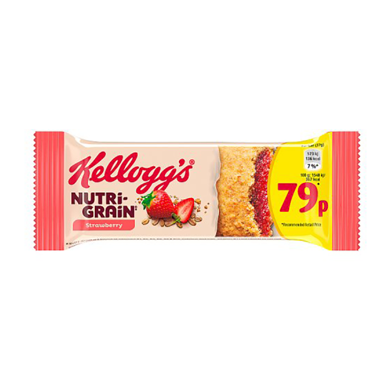 Nutrigrain Strawberry Bar Pm 79P - Case Qty - 25