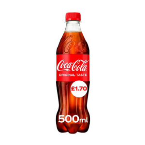 Coca Cola 500Ml Pmp £1.70 – Case Qty – 24