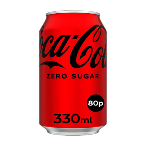 Coca Cola Zero Can Pmp 80P - Case Qty - 24