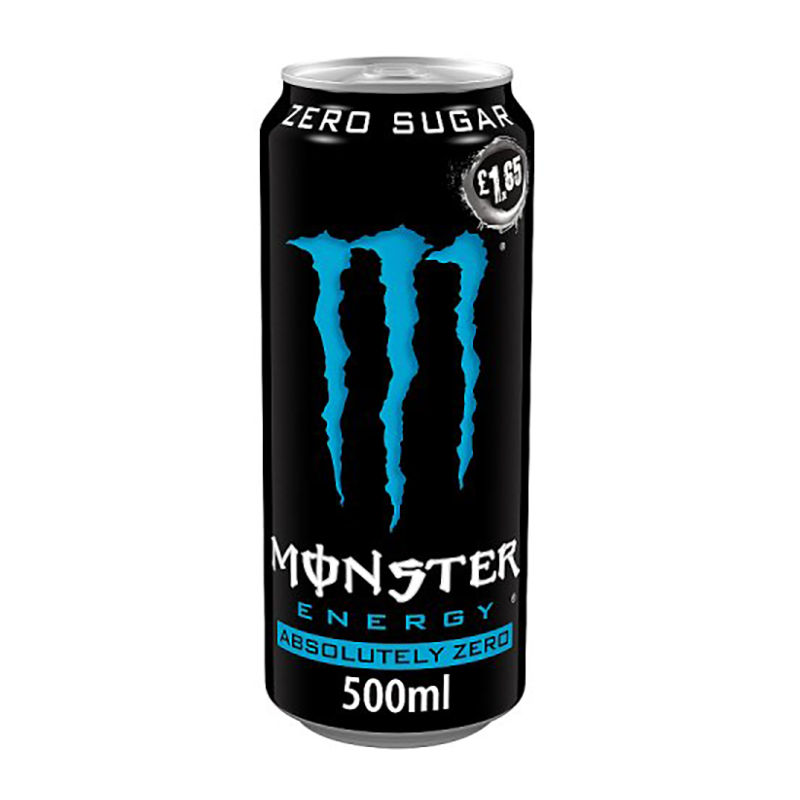 Monster Absolute Zero £1.65 500Ml - Case Qty - 12