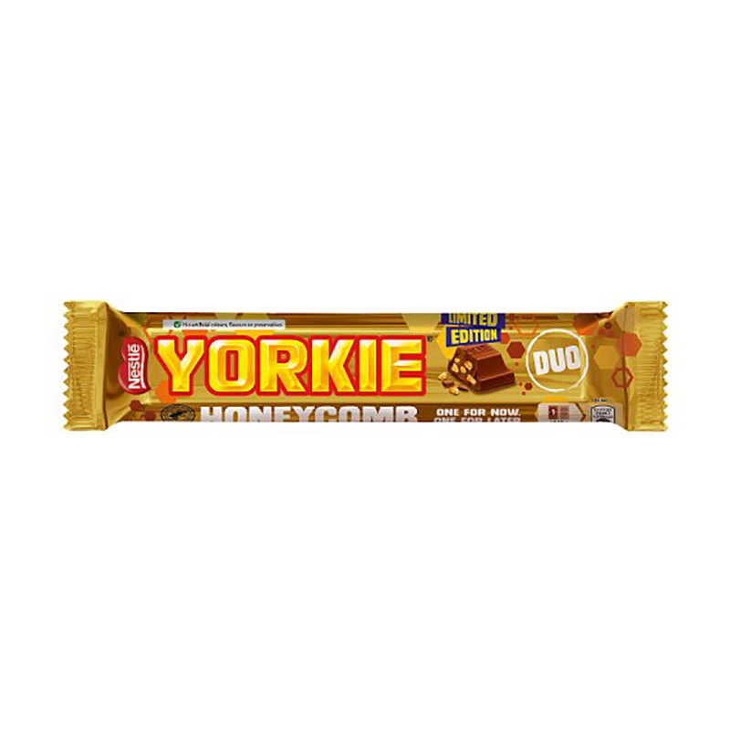 Nestle Yorkie Honeycomb Duo - Case Qty - 24