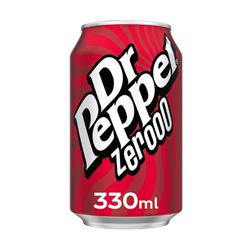 Dr. Pepper Zero 330Ml Can - Case Qty - 24