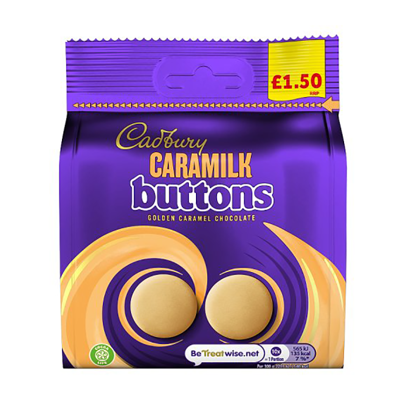 Cadburys Caramilk Buttons £1.50 - Case Qty - 10