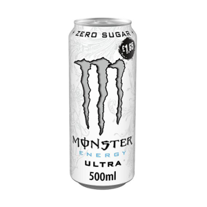 Monster Ultra White 500Ml  £1.65 – Case Qty – 12